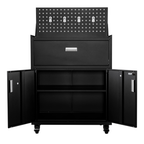 Metal Garage Tool Cabinets on Wheels - Muninn Black