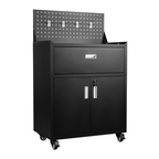 Metal Garage Tool Cabinets on Wheels - Muninn Black