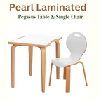 Montessori Table and Chair Set - Pearl