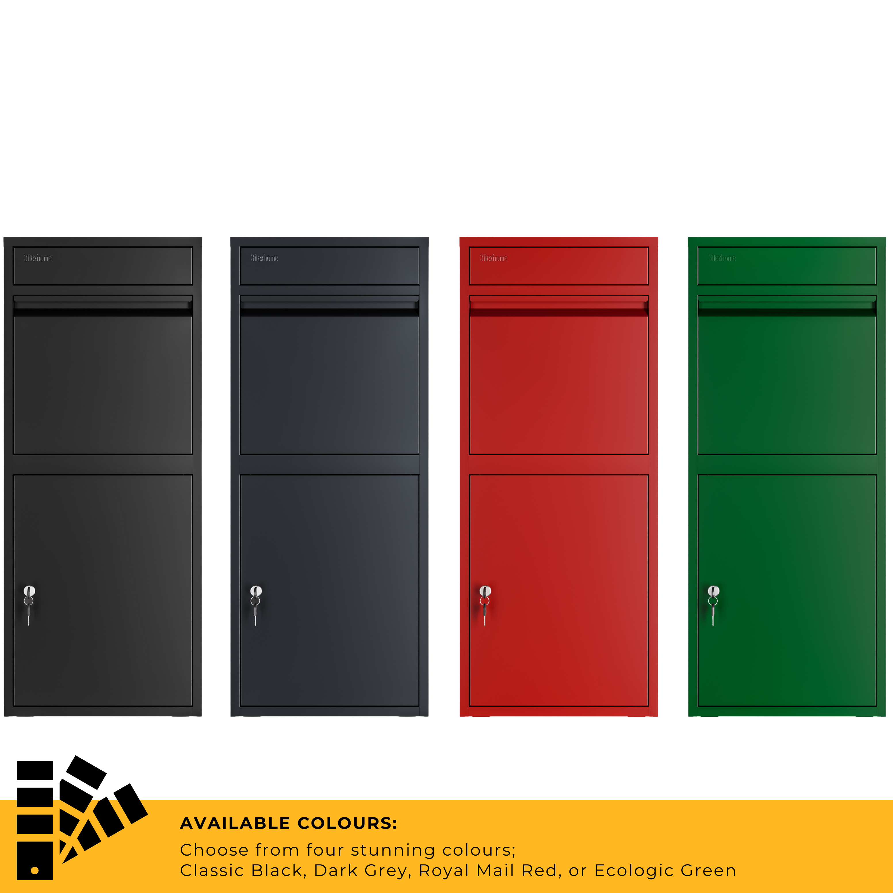 Metal Parcel Delivery Box Outdoor - Extra Large (Green)