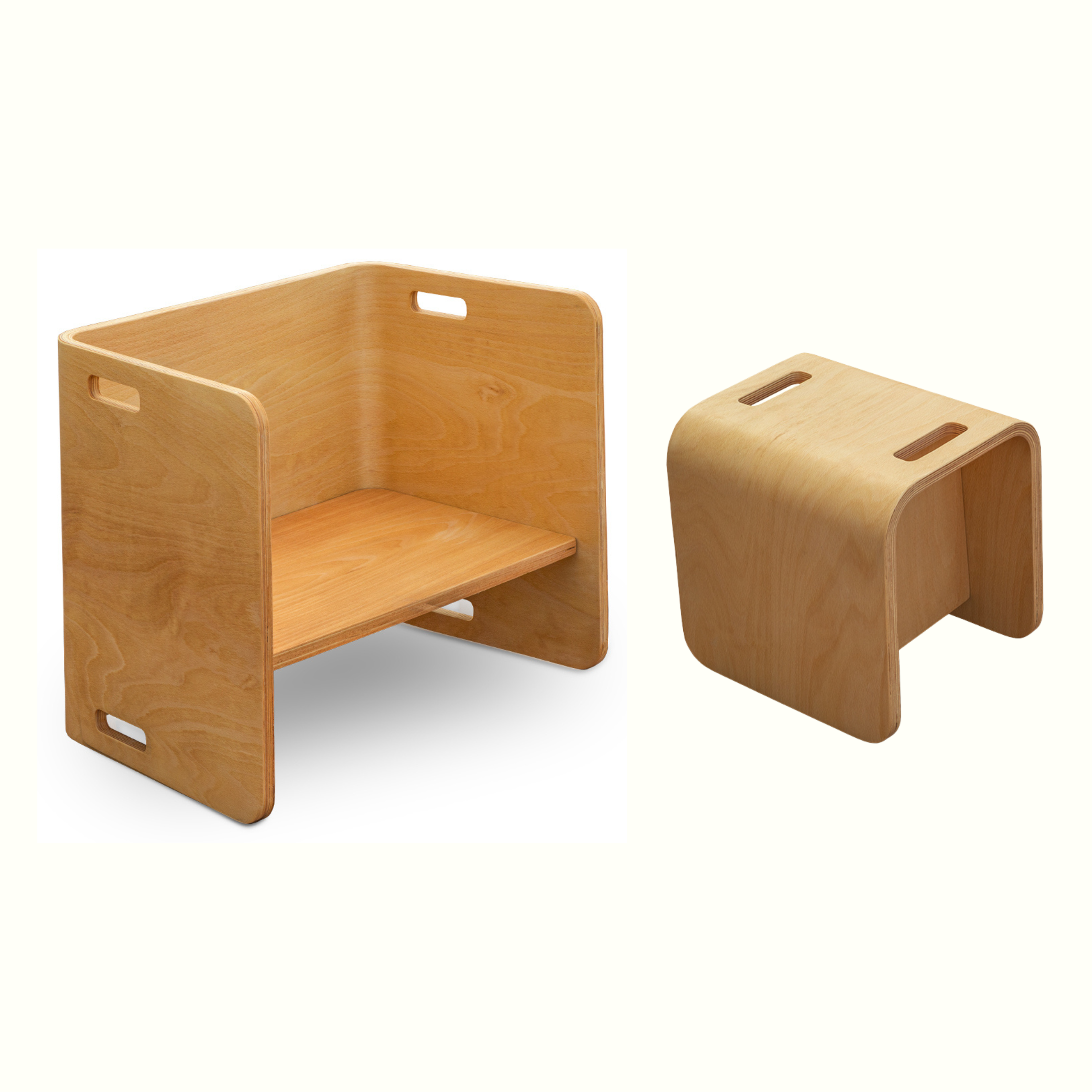 Montessori Cube Table and Chair Set for Kids - Flexy