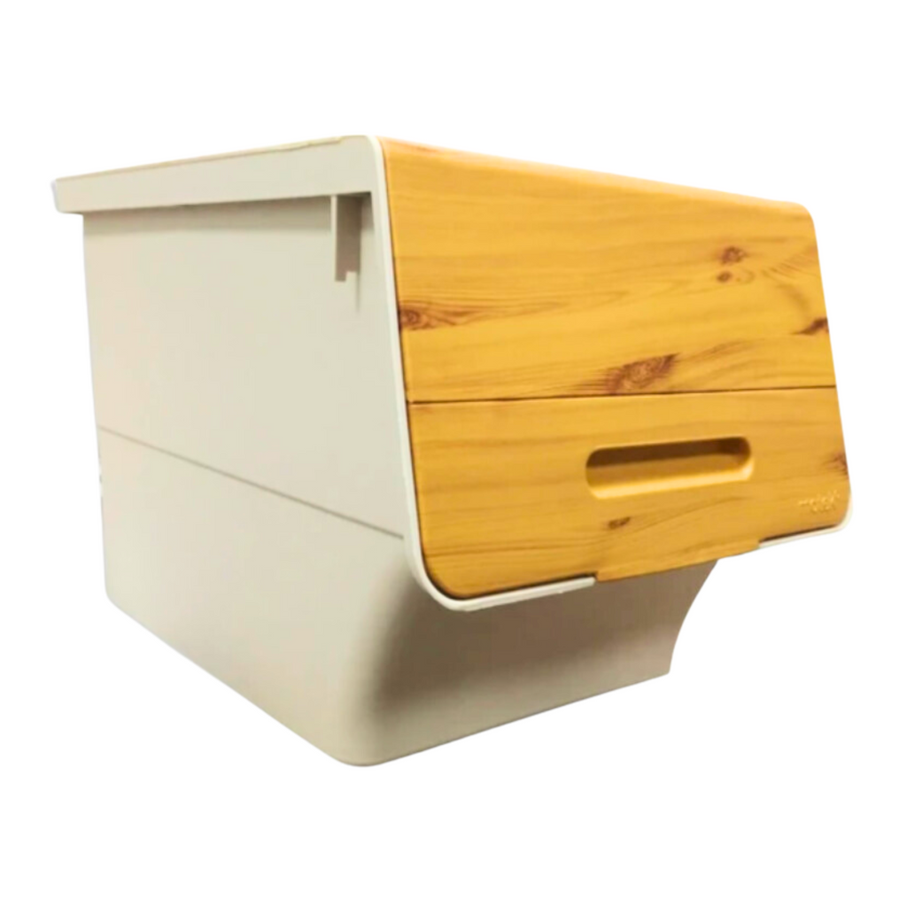 Stackable Storage Organiser Wheeled Toy Box (Bamboo 3x33LT)