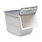 Stackable Storage Organiser Wheeled Toy Box (Grey 3x12LT)