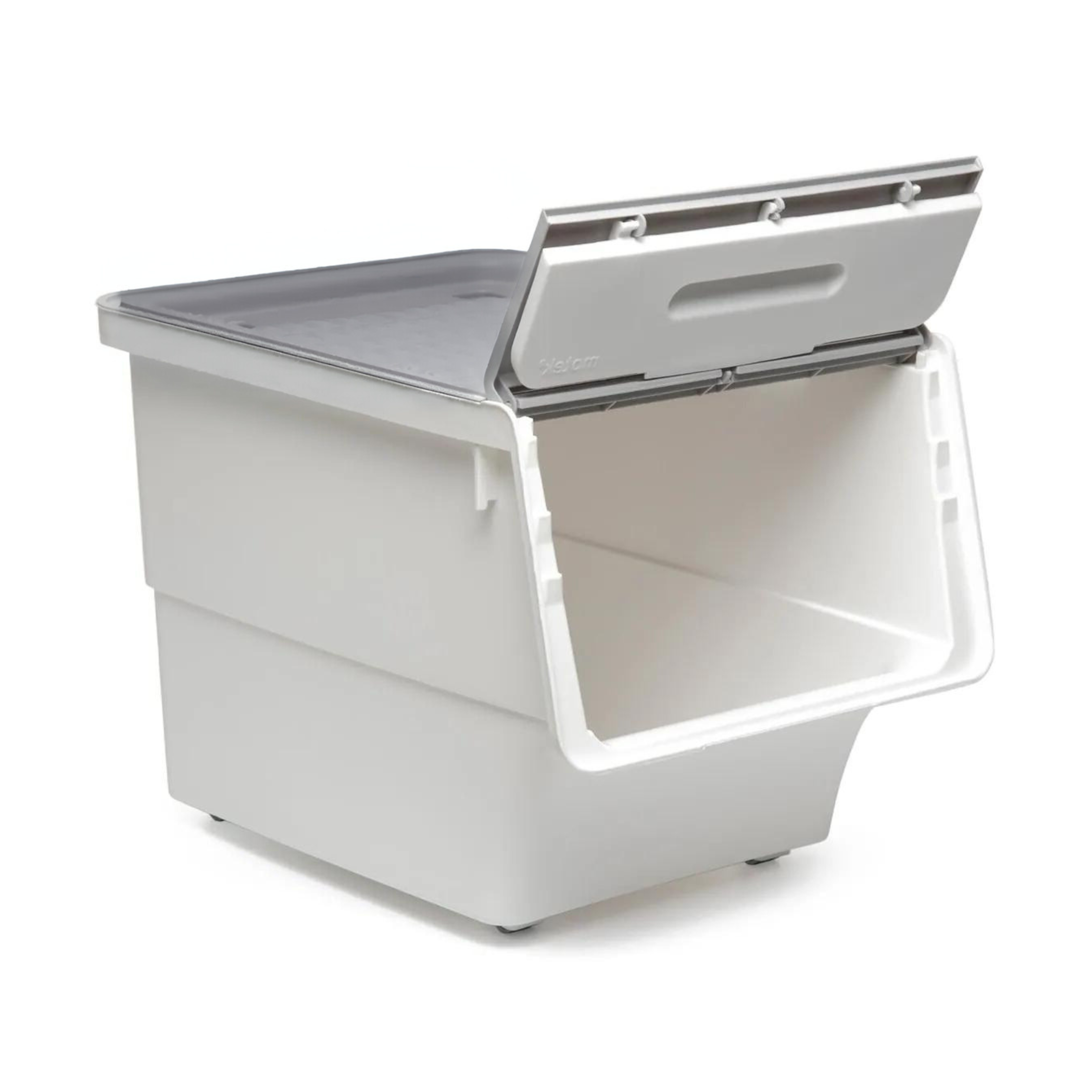 Stackable Storage Organiser Wheeled Toy Box (Grey 3x12LT)