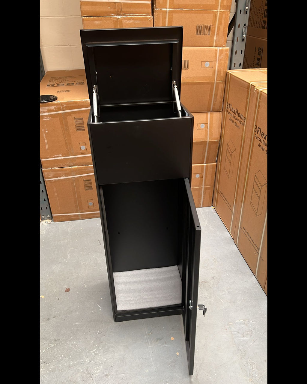 Adarna - Metal Parcel Delivery Box Outdoor - Extra Large (Black)