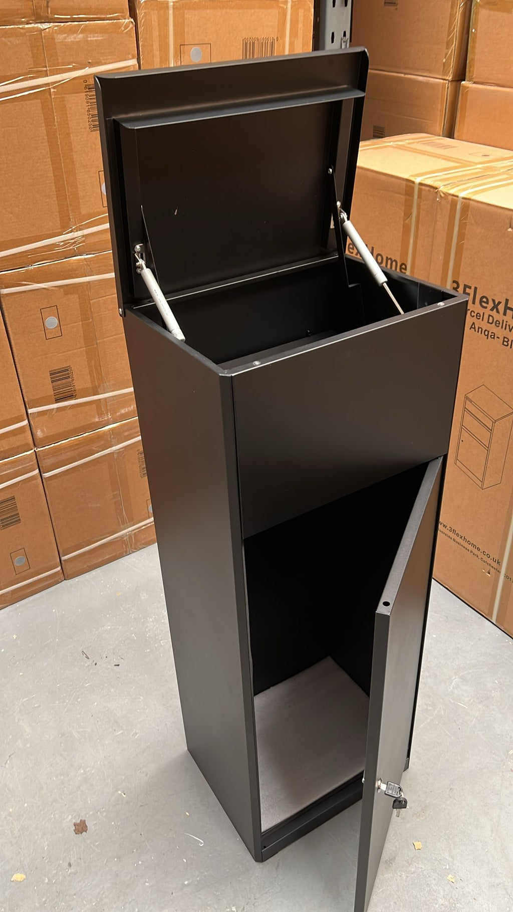 Adarna - Metal Parcel Delivery Box Outdoor - Extra Large (Black)