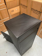 REFURBISHED Anqa Metal Parcel Delivery Box Outdoor - Extra Large (Black)