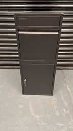 RERURBISHED - Metal Parcel Delivery Box Outdoor - Extra Large (Black)