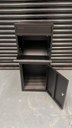 RERURBISHED - Metal Parcel Delivery Box Outdoor - Extra Large (Black)