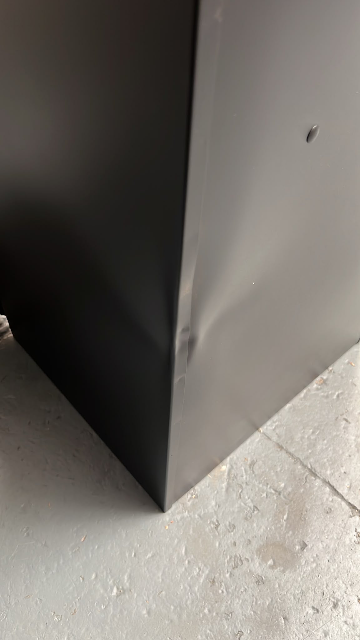 RERURBISHED - Metal Parcel Delivery Box Outdoor - Extra Large (Black)