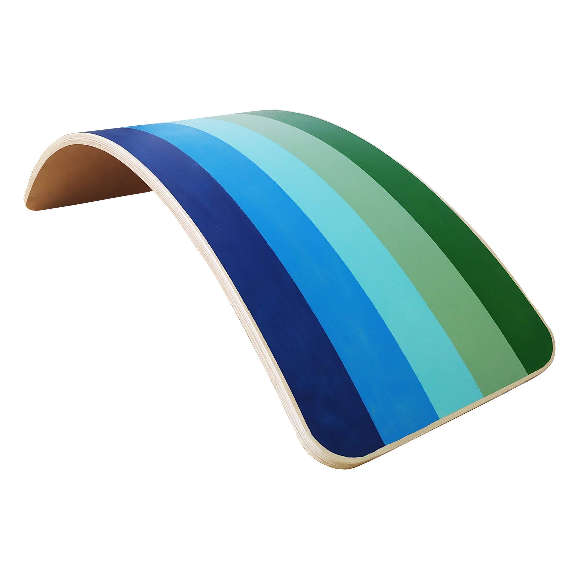 Wooden Balance Board - Aqua