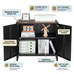 Metal Storage Cupboards, Side Cabinets - Bennu Black