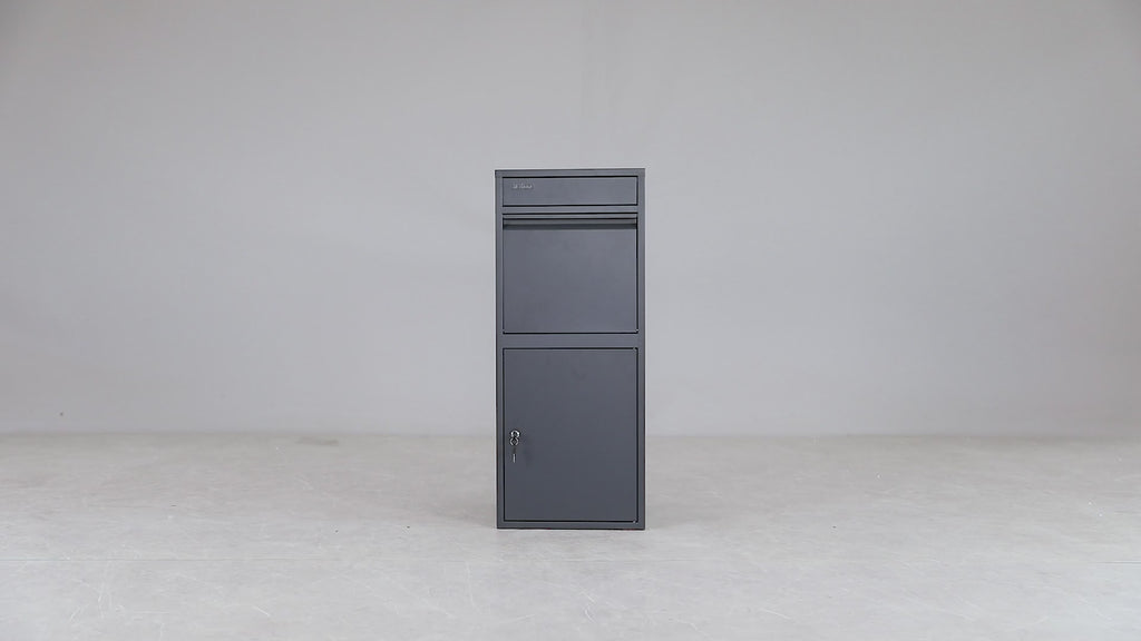 Metal Parcel Delivery Box Outdoor - Extra Large (Black)