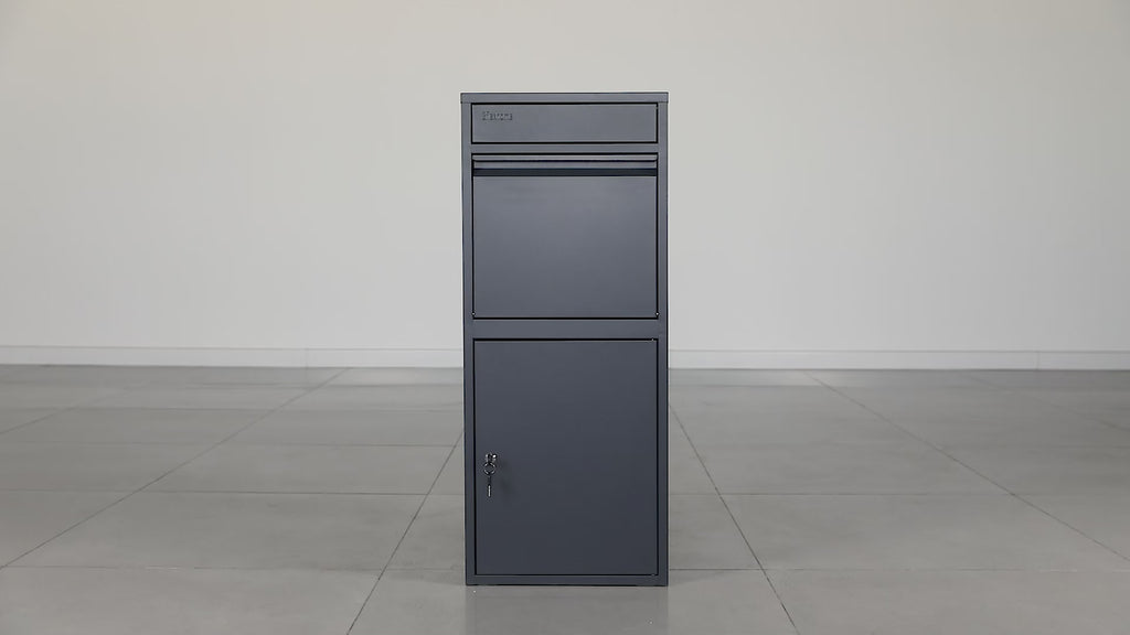 Anqa Metal Parcel Delivery Box Outdoor - Extra Large (Grey)