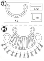 Wooden Rainbow Rocker Climbing Arch